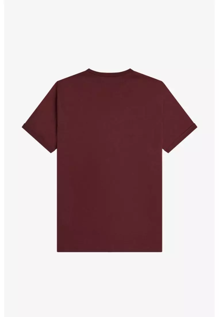 Fred Perry M3519 Ringer T-Shirt (Oxblood)