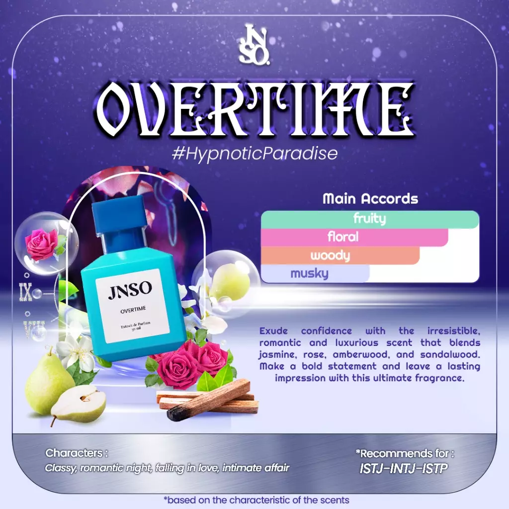 JNSO Extrait de Parfume Overtime 50ml