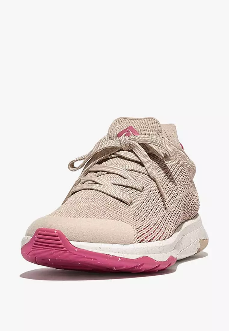 Discount on Fitflop  shoes - SKU: Fitflop Vitamin Ffx E01 Knit Sports Sneakers Gl4-A48 Stone Beige Mix