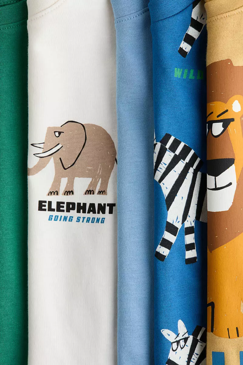 5-pack jersey T-shirts