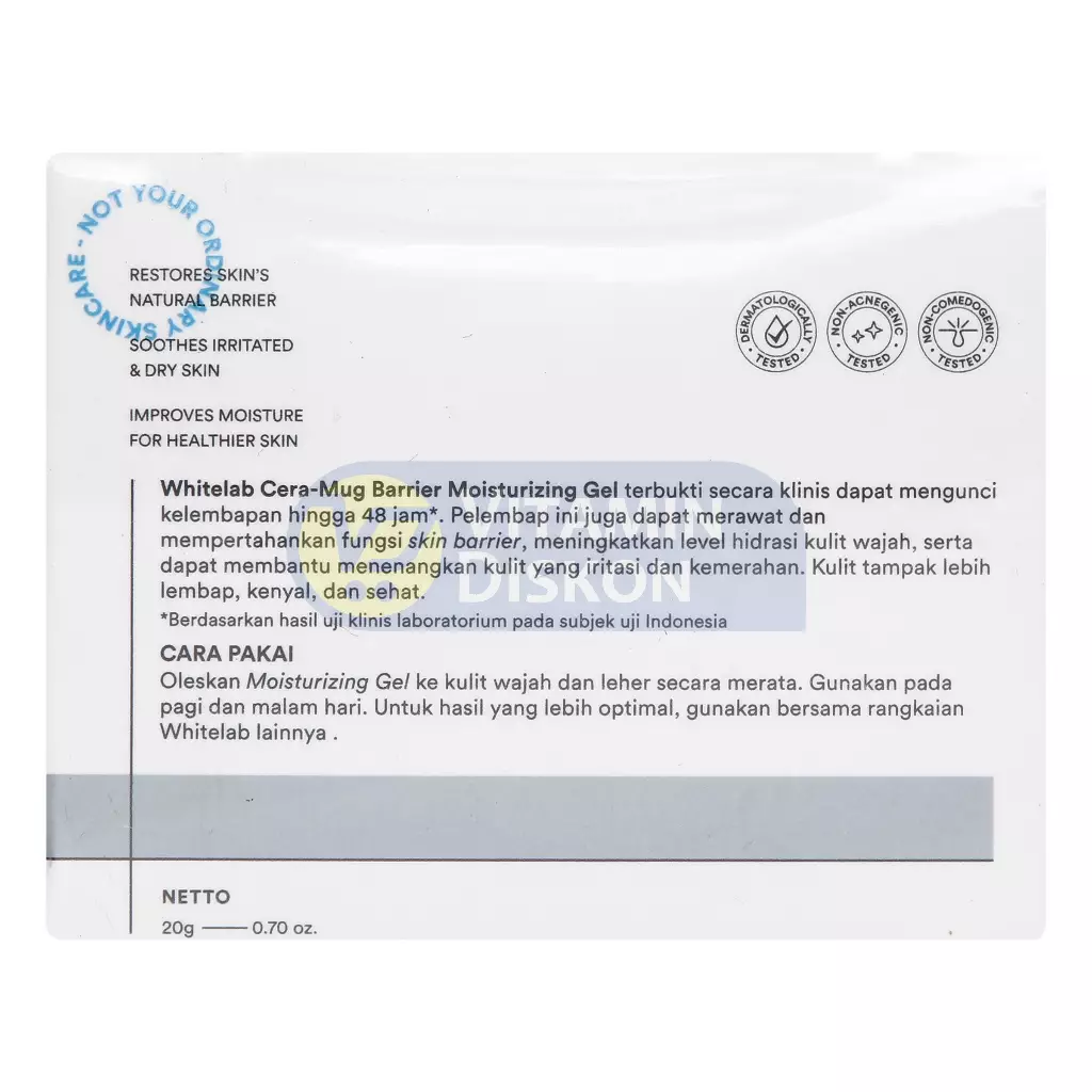 WHITELAB CERA-MUG BARRIER MOISTURIZING GEL 20GR