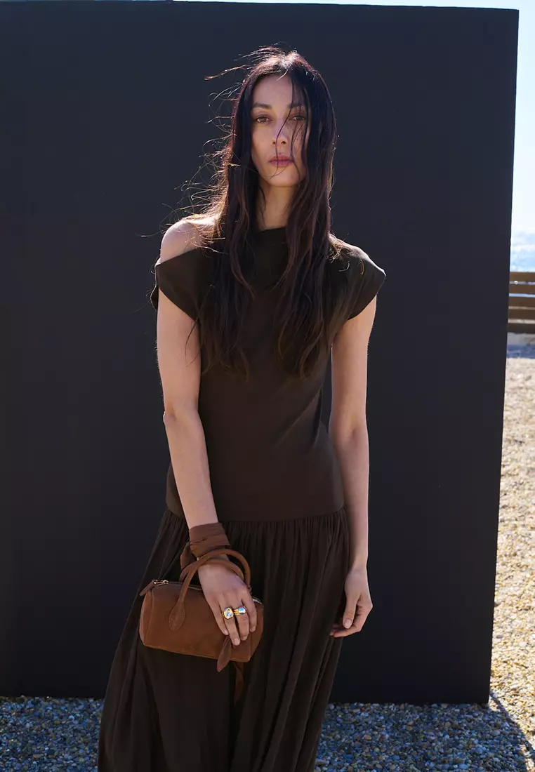 Buy Mango Asymmetrical Flared Dress 2026 Online | ZALORA