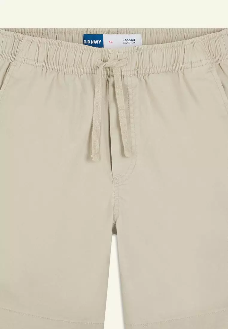 Twill Jogger Shorts -- 7-inch inseam