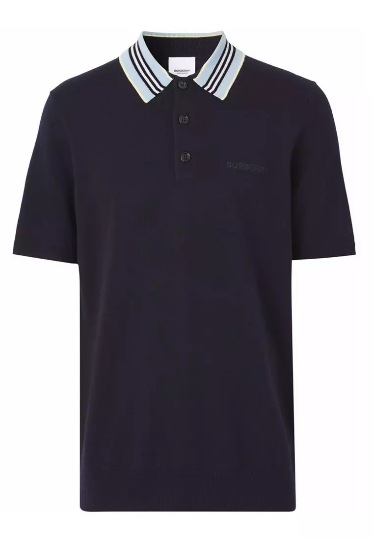 burberry navy blue polo shirt