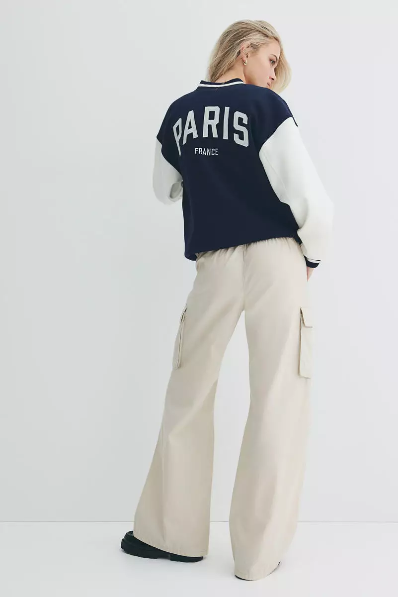 Canvas cargo trousers