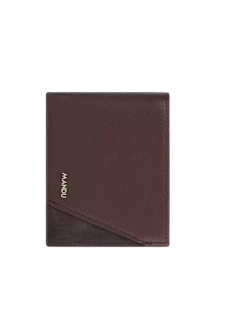 Dompet Lipat Pria Pendek 5301-6 RFID Blocking Bahan Kulit PU Leather Premium BAEOS ORIGINAL - Brown