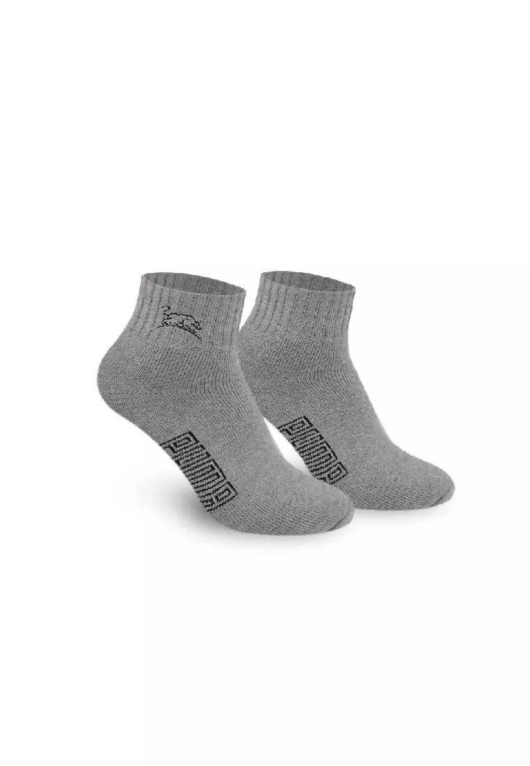 Puma Men’s Embroidered Thick Sports Ankle Socks 3 pairs in a pack PMSEG11