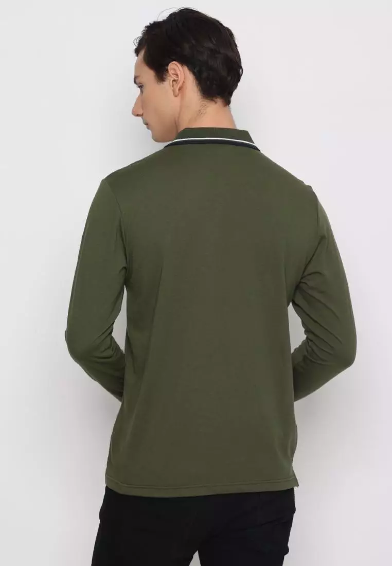 Matsuda Kaos Polo Shirt Lengan Panjang Pria Kerah Kasuga