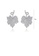 Glamorousky white Fashion and Elegant Leaf Cubic Zirconia Stud Earrings ADE2BACDFDA592GS_2