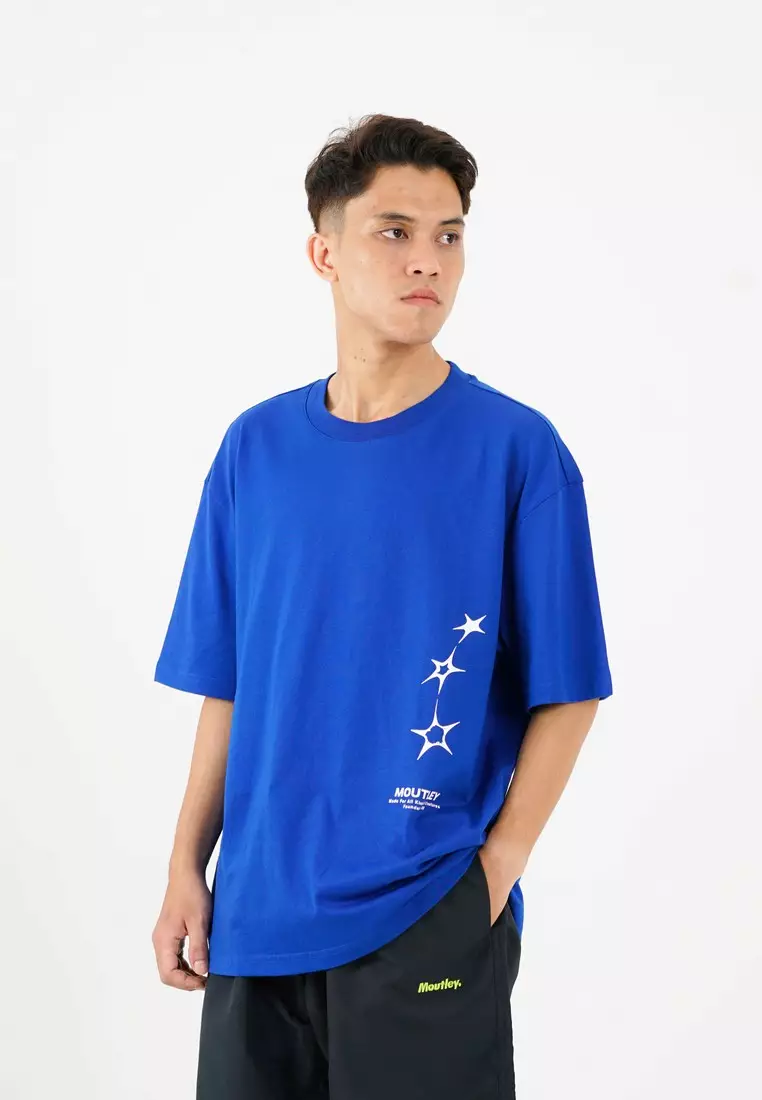 Moutley Oversized T-Shirt City Blue 050824