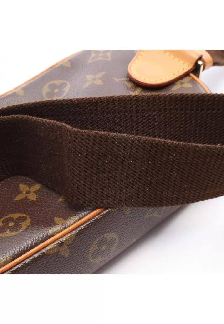 Pre-Loved Louis Vuitton pochette ganju monogram body bag PVC leather Brown