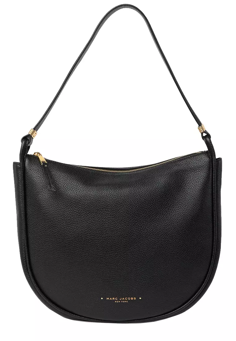 Marc jacobs hobo 2025 bag black leather