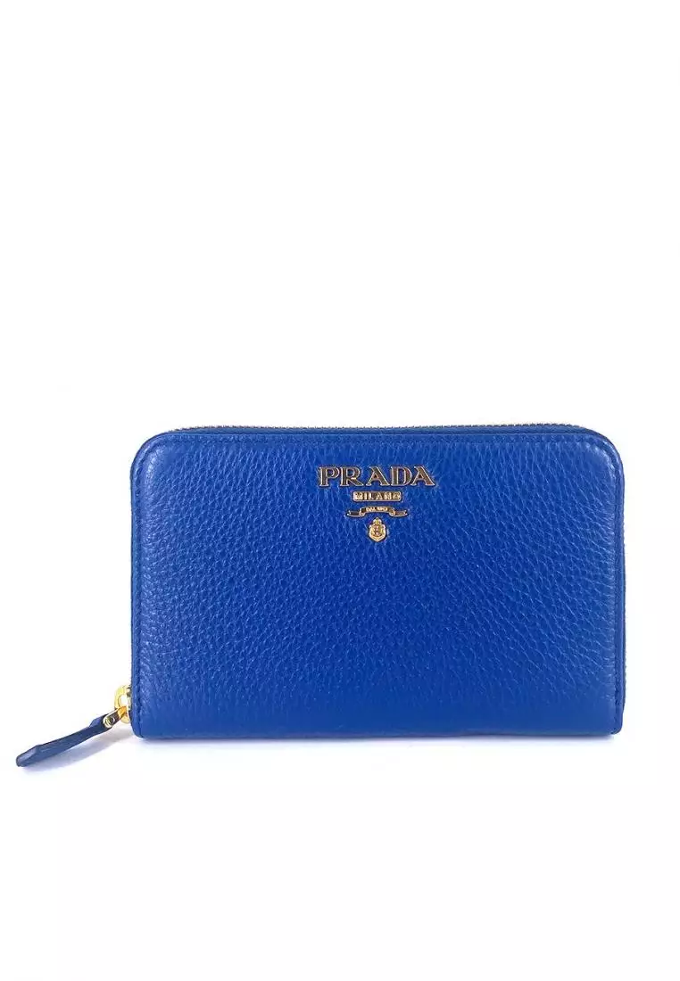 Prada Cipria Vitello Grain Leather Card Holder