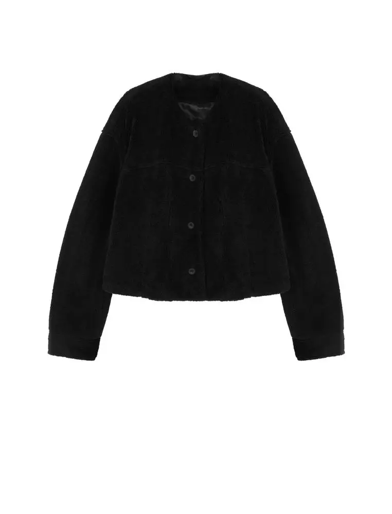 仿皮草寬鬆外套