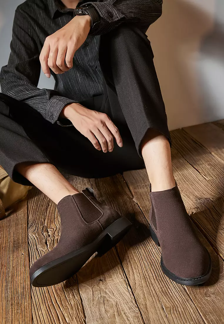 Cow Suede Chelsea Boot KB2298M