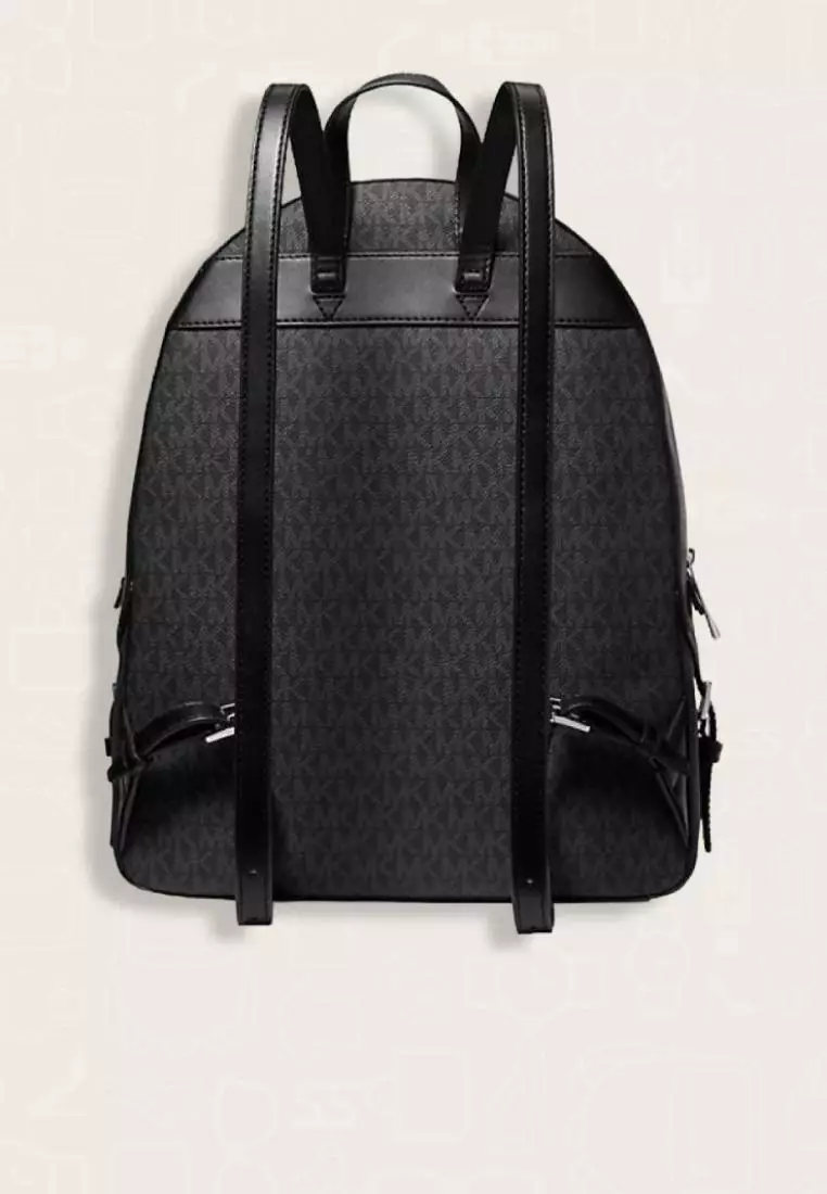 Michael Kors Jaycee Large Logo Backpack Black