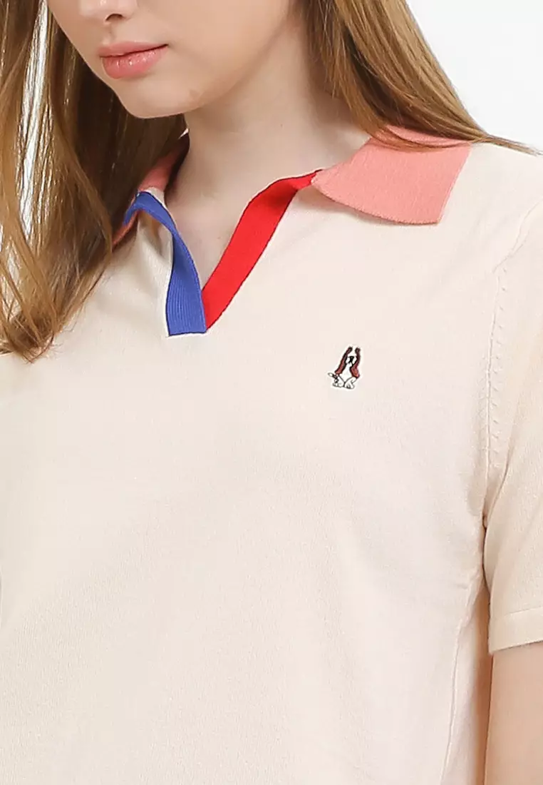 Pp Kalin Contrast Collar Polo