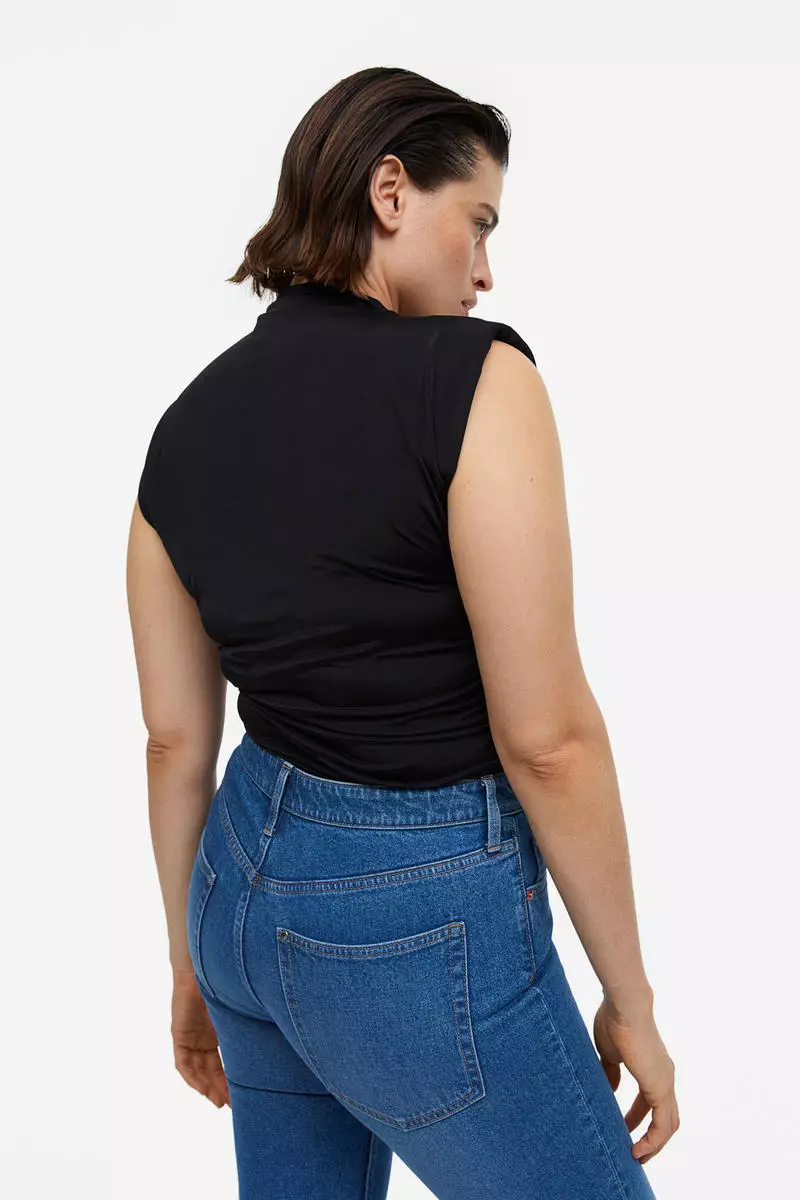 Buy H&M Draped shoulderpad top 2023 Online ZALORA Philippines