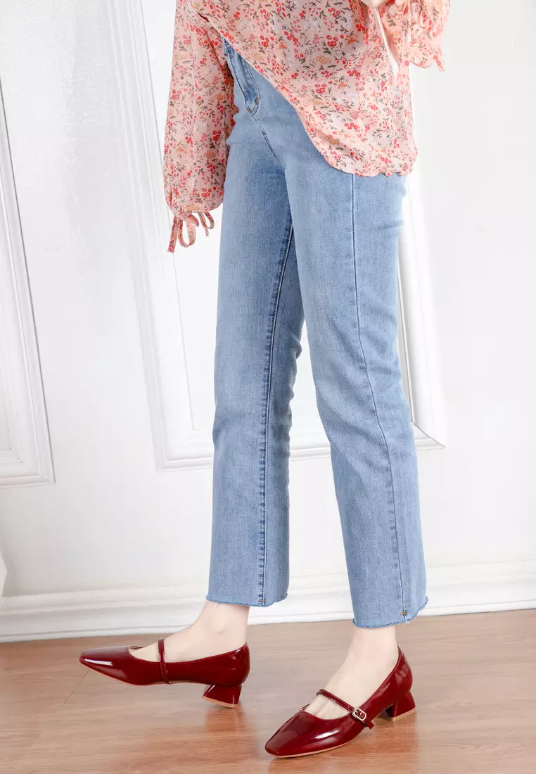 3CM Patent Leather  Mary Jane Shoes 213-3