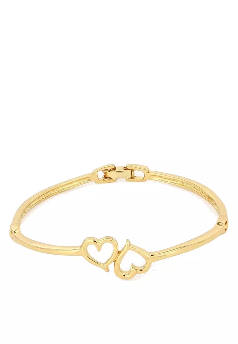estele Estele Gold Plated Heart shaped Designer Bracelet