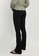 TOPSHOP black Ribbed Flared Trousers 74B87AA6936068GS_1