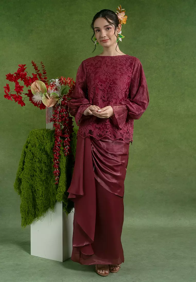 Shira Kurung Modern with Drape Skirt