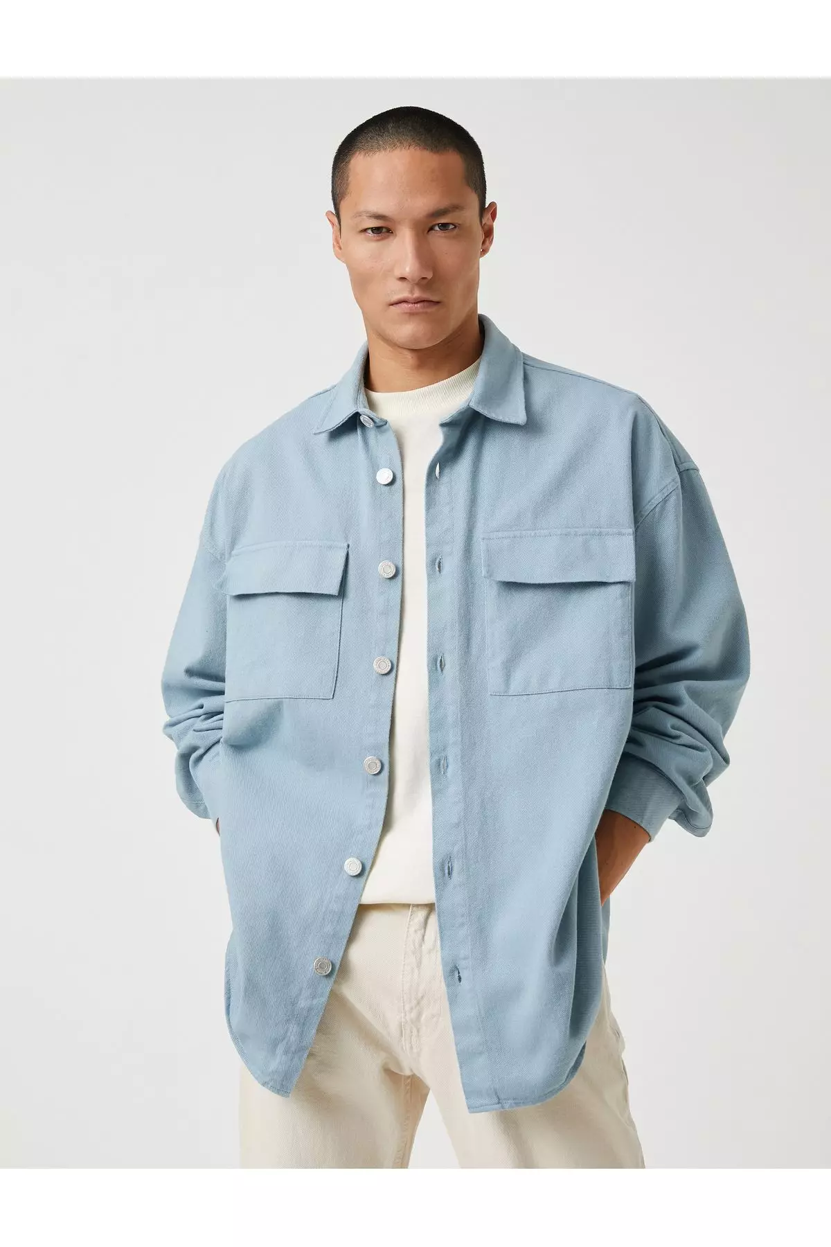 mens oversized button up shirt