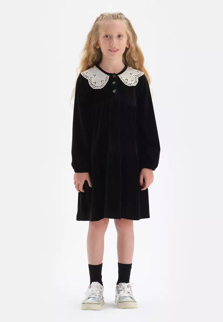 Long sleeve black christmas dress shop