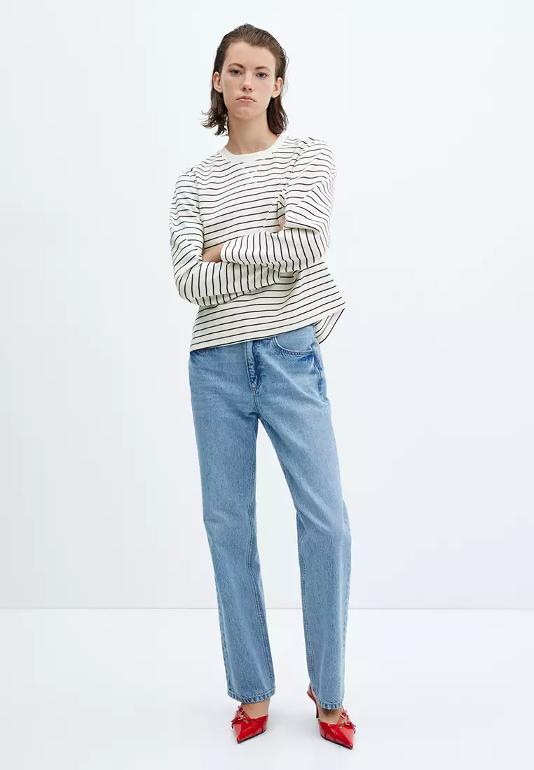 Buy Mango Striped Sweatshirt Online | ZALORA Malaysia