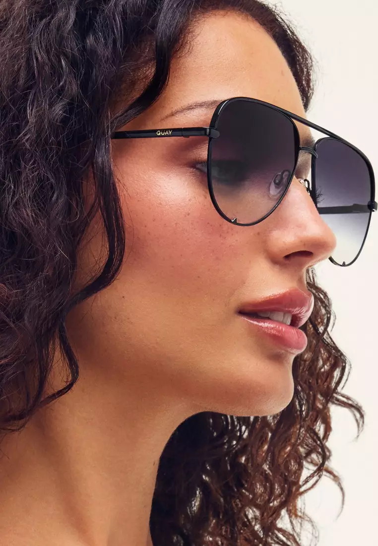 QUAY High Key Extra Large Sunglasses - Chocolate/Dark Brown