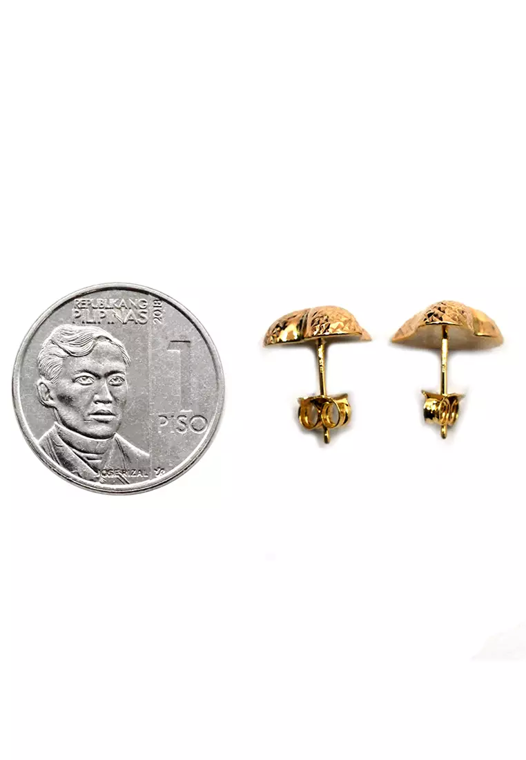 18K Italian Made Yellow Gold Earrings