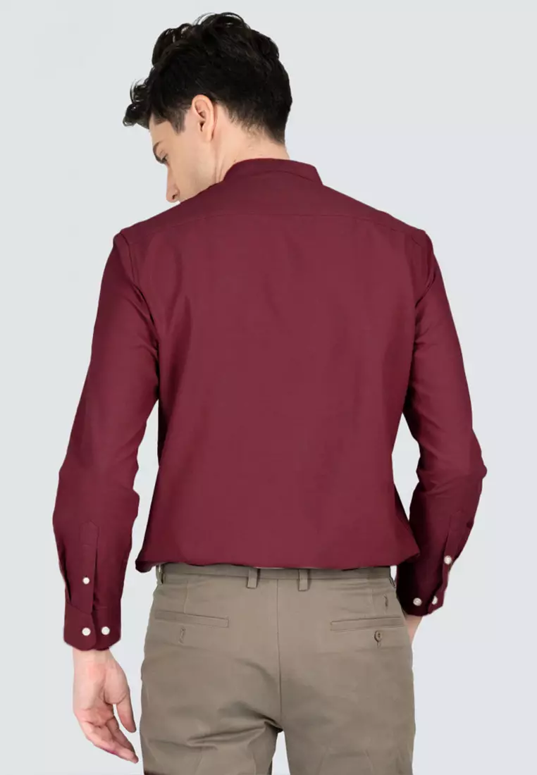 Polo Haus - Men’s Cotton Mix Signature Fit Mandarin Collar MBLSE002