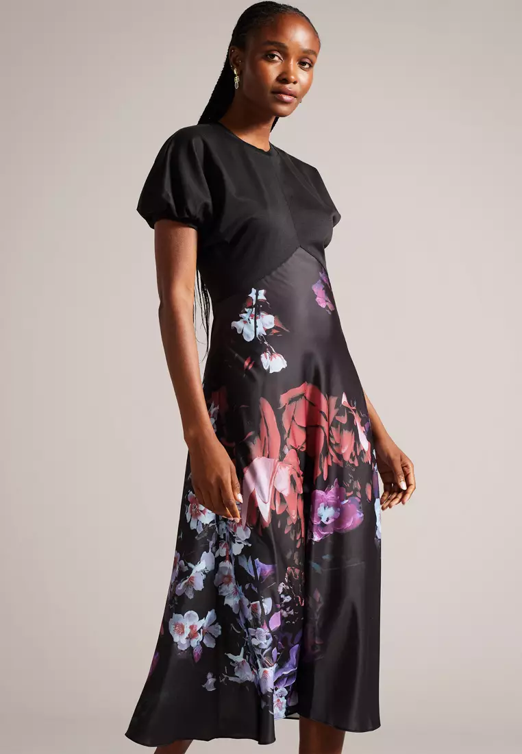 Buy TED BAKER Ted Baker Drewee Ponte Bodice Dress Short Sleeve