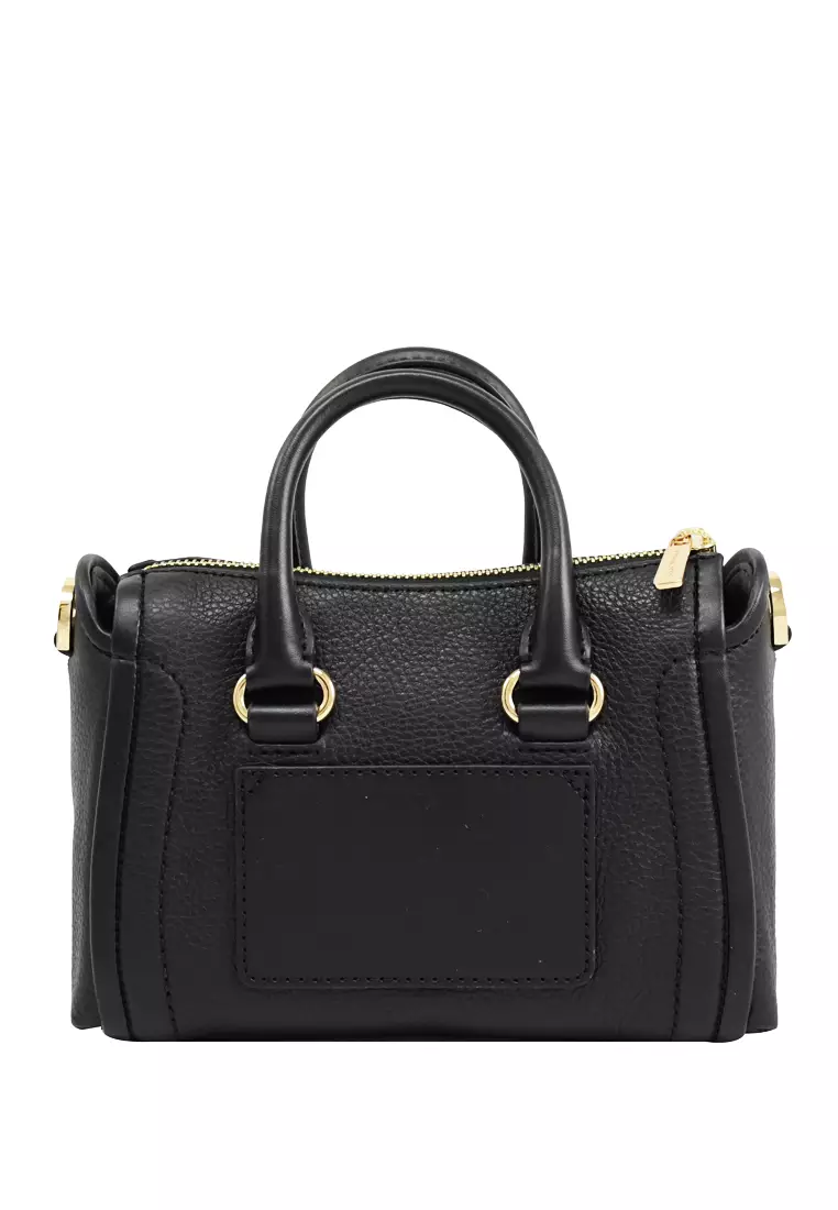 Carine small pebbled leather satchel clearance
