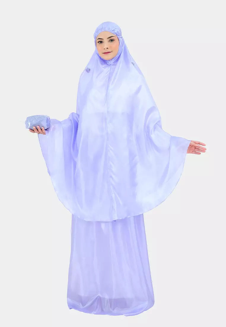 Cotton Bee - Mukena Traveling Syamma Sulam Pouch Mika Prayer Set