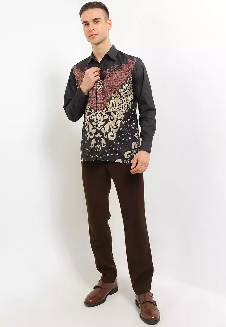 Danapati Kemeja Batik Exclusive Premium Pria Casual Modern Lengan Panjang