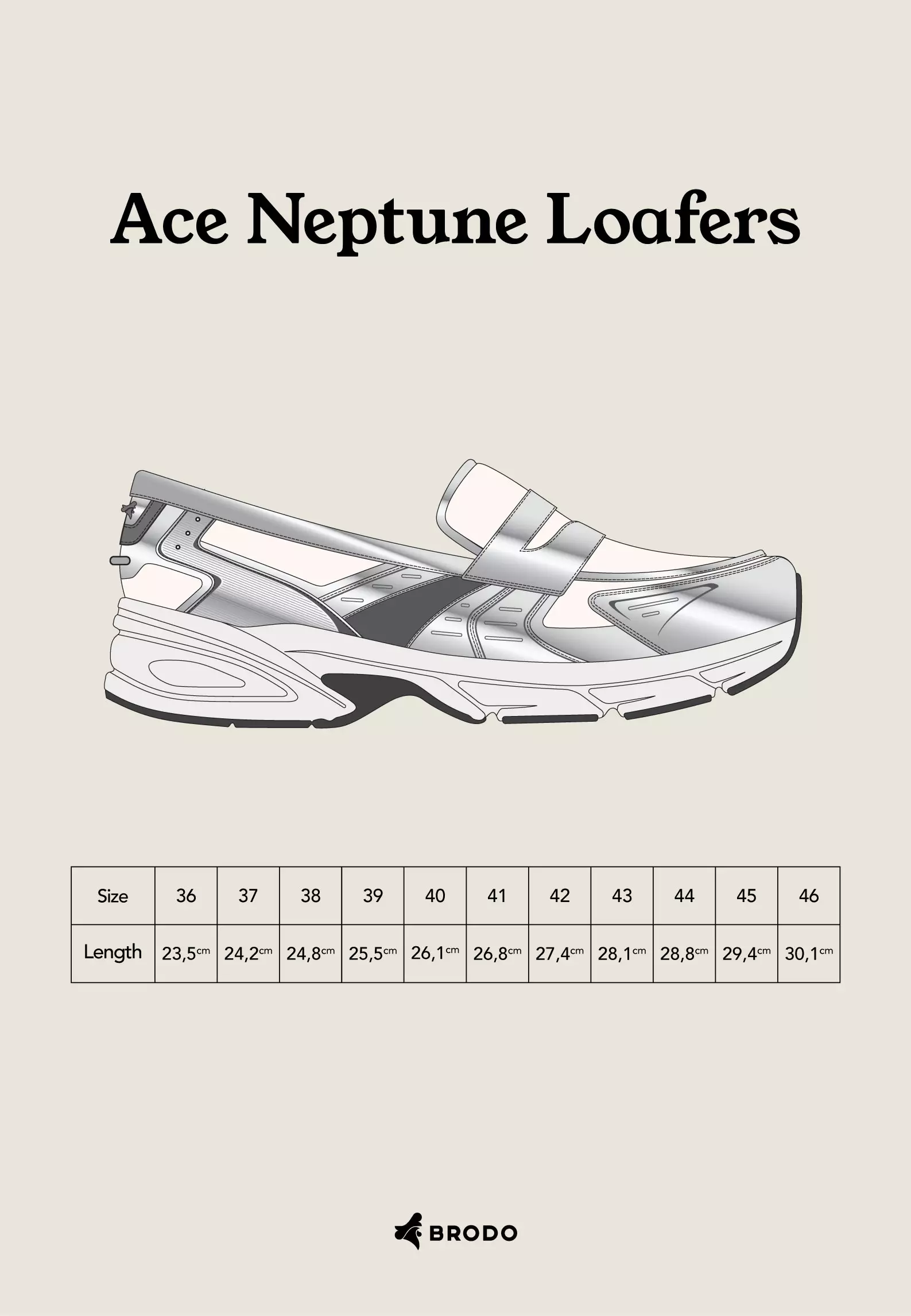 BRODO - Sneakers Ace Neptune Loafers Dark Brown BS