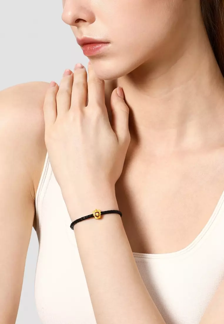 999 Gold Harry Potter Gryffindor Charm for Women & Men 92754C [Bracelet not included]