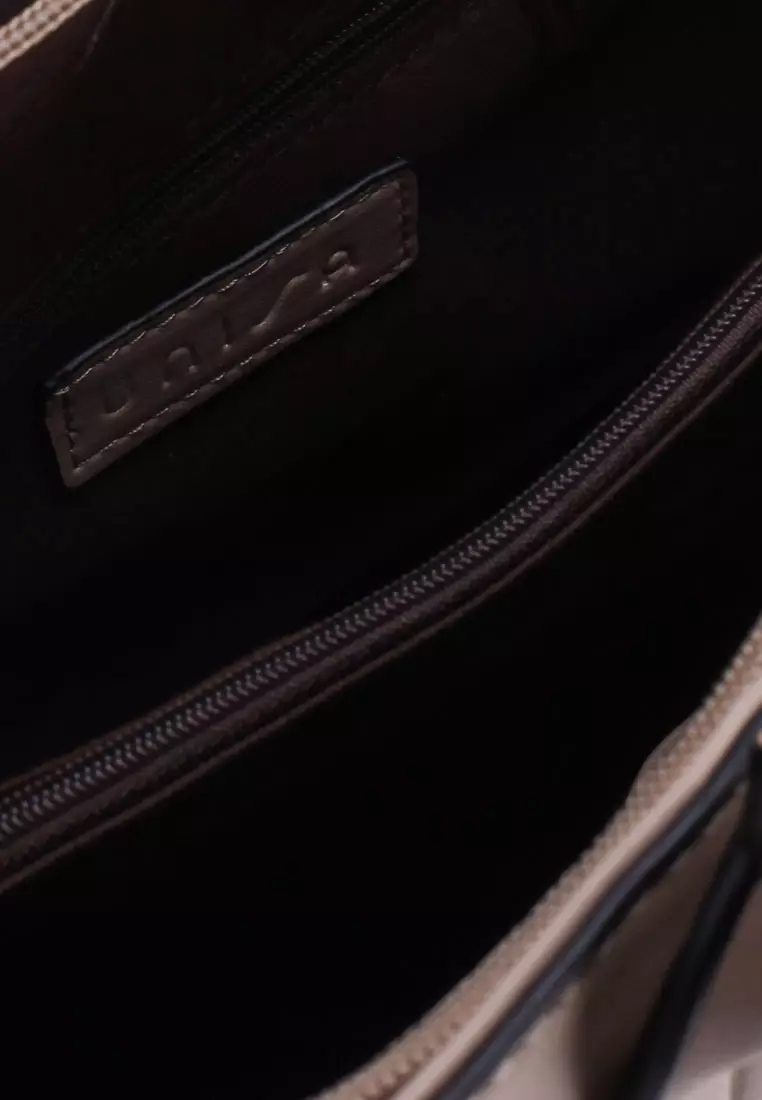 Deboss Convertible Top Handle Bag