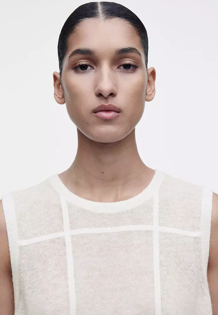 Windowpane-Check Vest