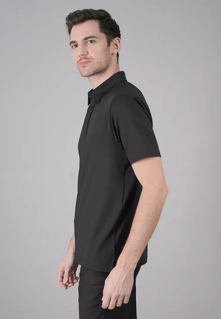 Johnwin - The Alpha Drifit - Kaos Polo Pria - Motif Polos - Lengan pendek - Mikrofiber & Polyester - Mudah Menyerap Keringat - FWS