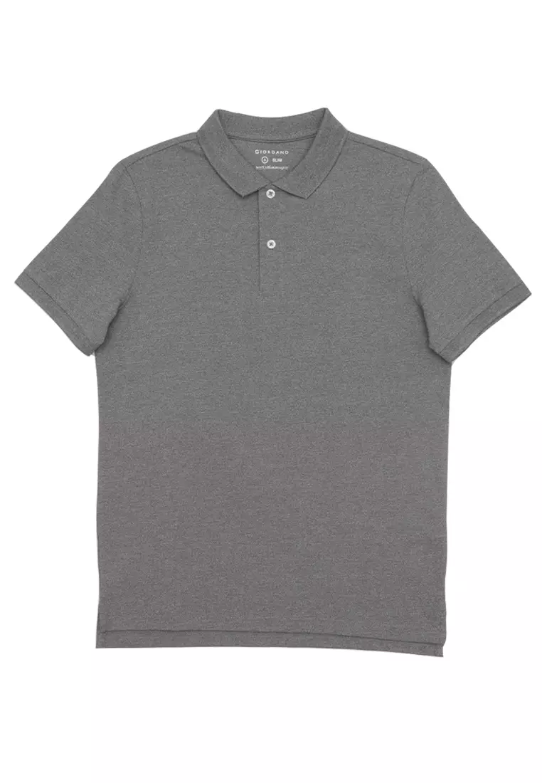 Men's Cotton Lycra Solid Polo