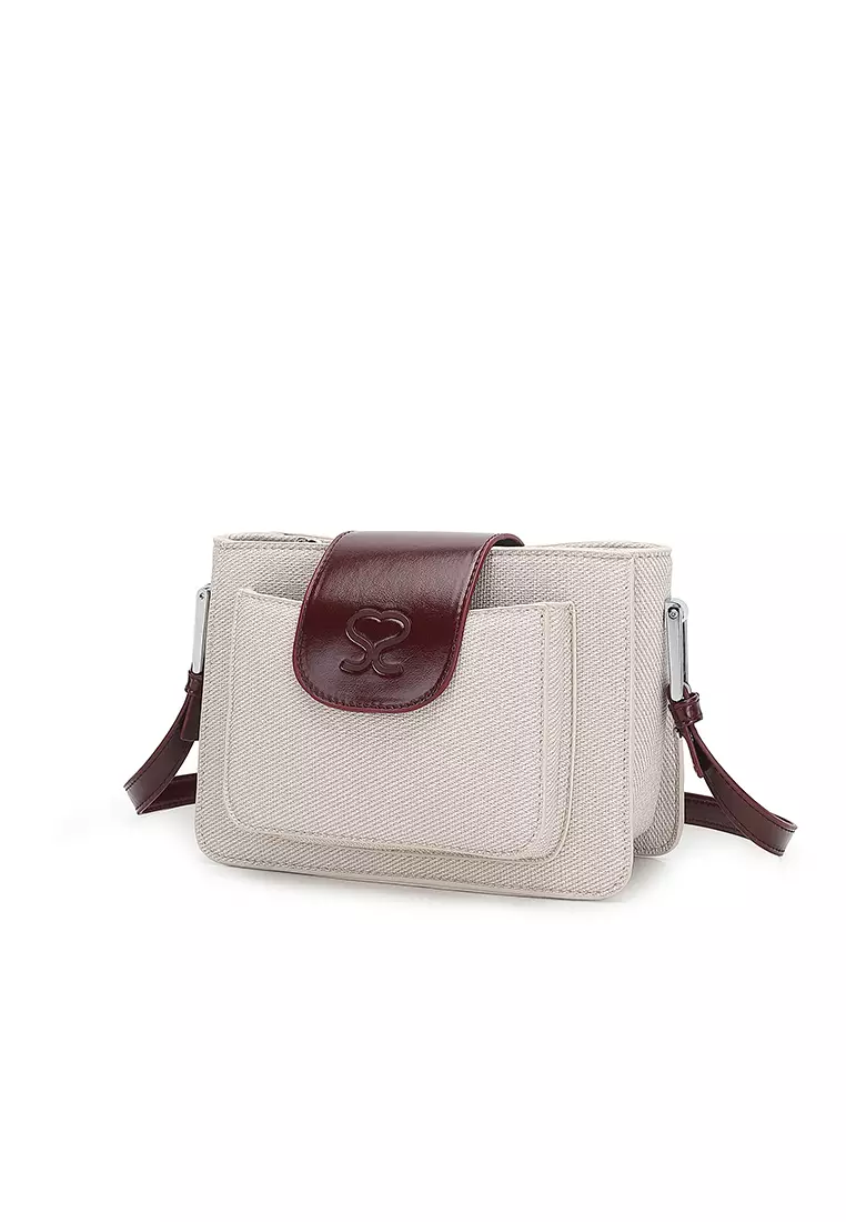 Women's Sling Bag / Crossbody Bag / Shoulder Bag (Tas Selempang Wanita / Tas Bahu Wanita) - Putih