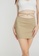 Love, Ara brown Brynleigh Khaki Back Zipper Mini Skirt with Waist Tie 86088AAE667117GS_2