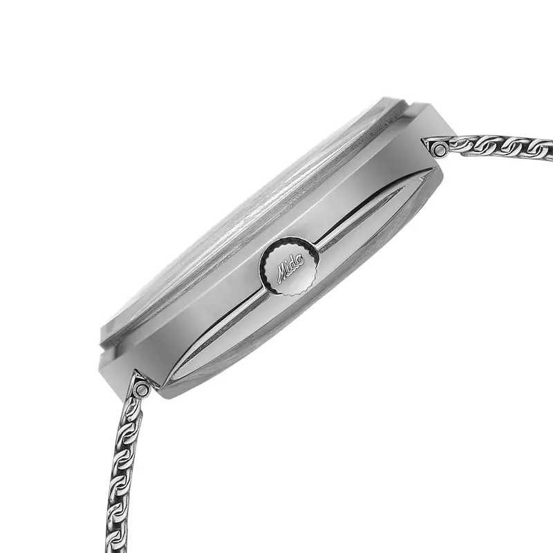 Jam Tangan Pria MIDO Commander M8429.4.27.11 Shade Automatic Silver Dial Mesh Strap