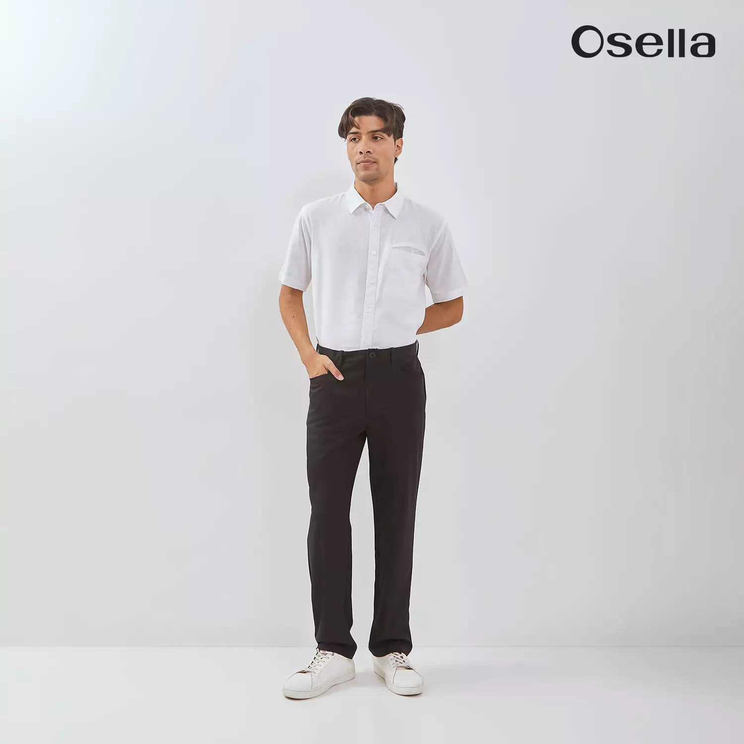Osella Kyai Straight-Fit Trousers 20816601 | Celana Panjang Bahan Pria