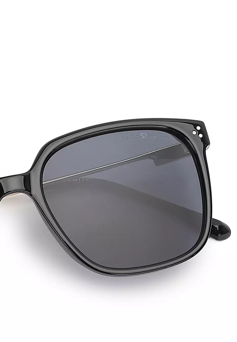 Unisex Fashion Sunglasses - Glossy Black / Grey