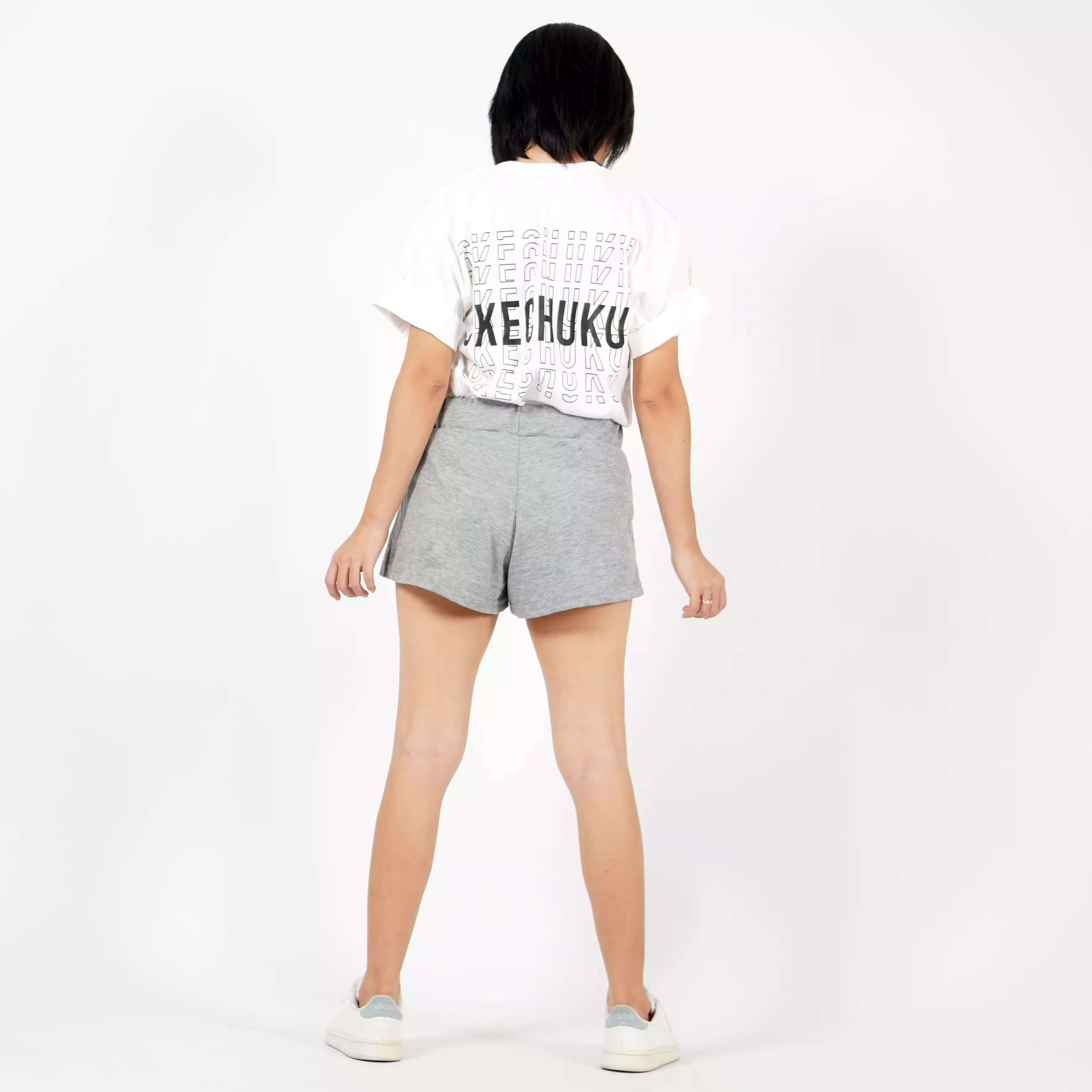  OLIVE Celana Olahraga Celana Lari Sexy Celana Tenis Wanita - Abu Muda