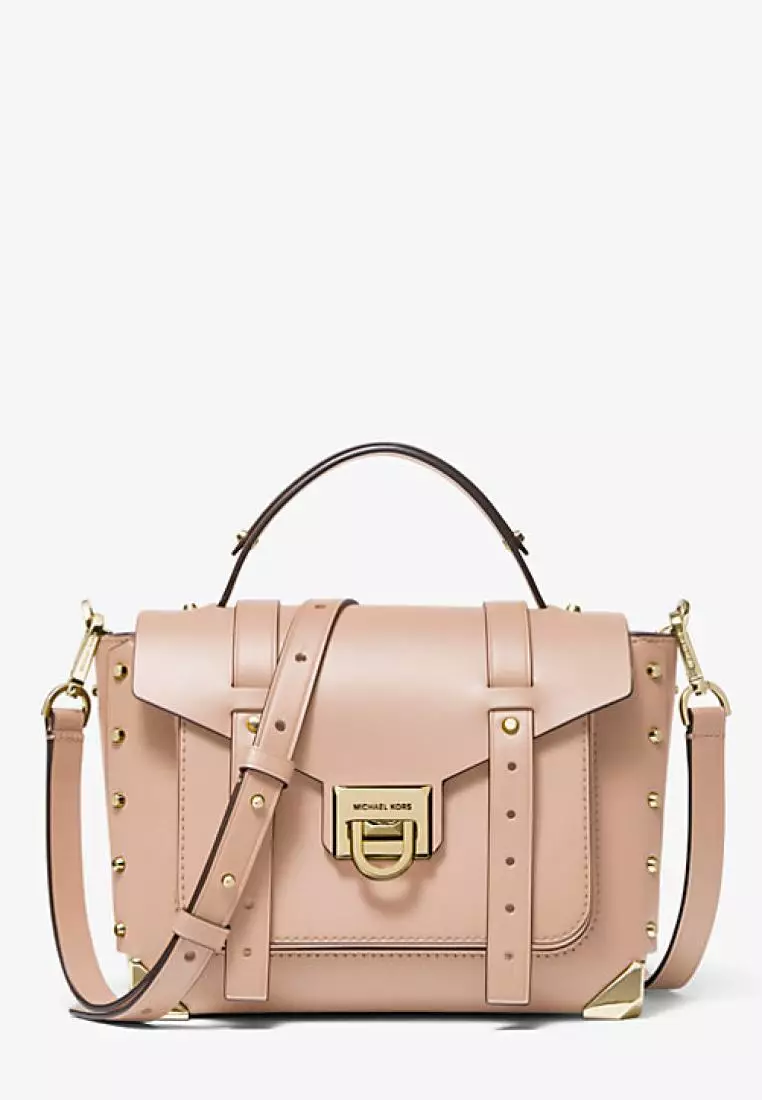 Jual MICHAEL KORS Michael Kors Manhattan Medium Leather Satchel