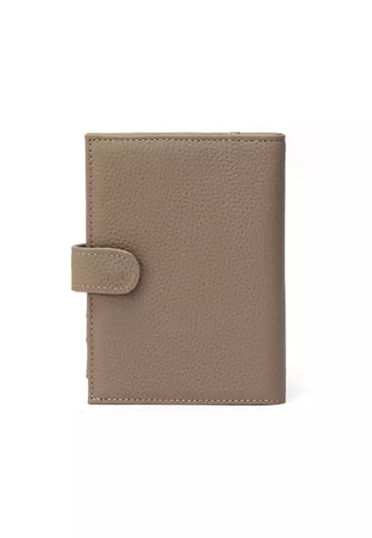 Khaki Genuine Leather RFID Passport Holder CH19086